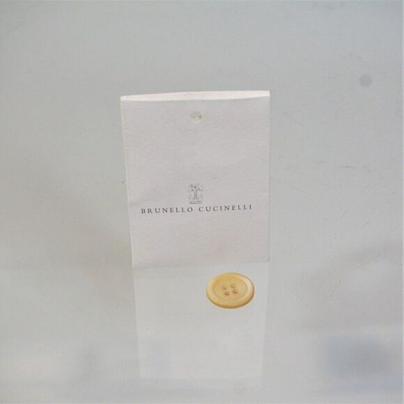 Brunello Cucinelli Replacement Button 4 Hole Beige Luster Button - Picture 7 of 9